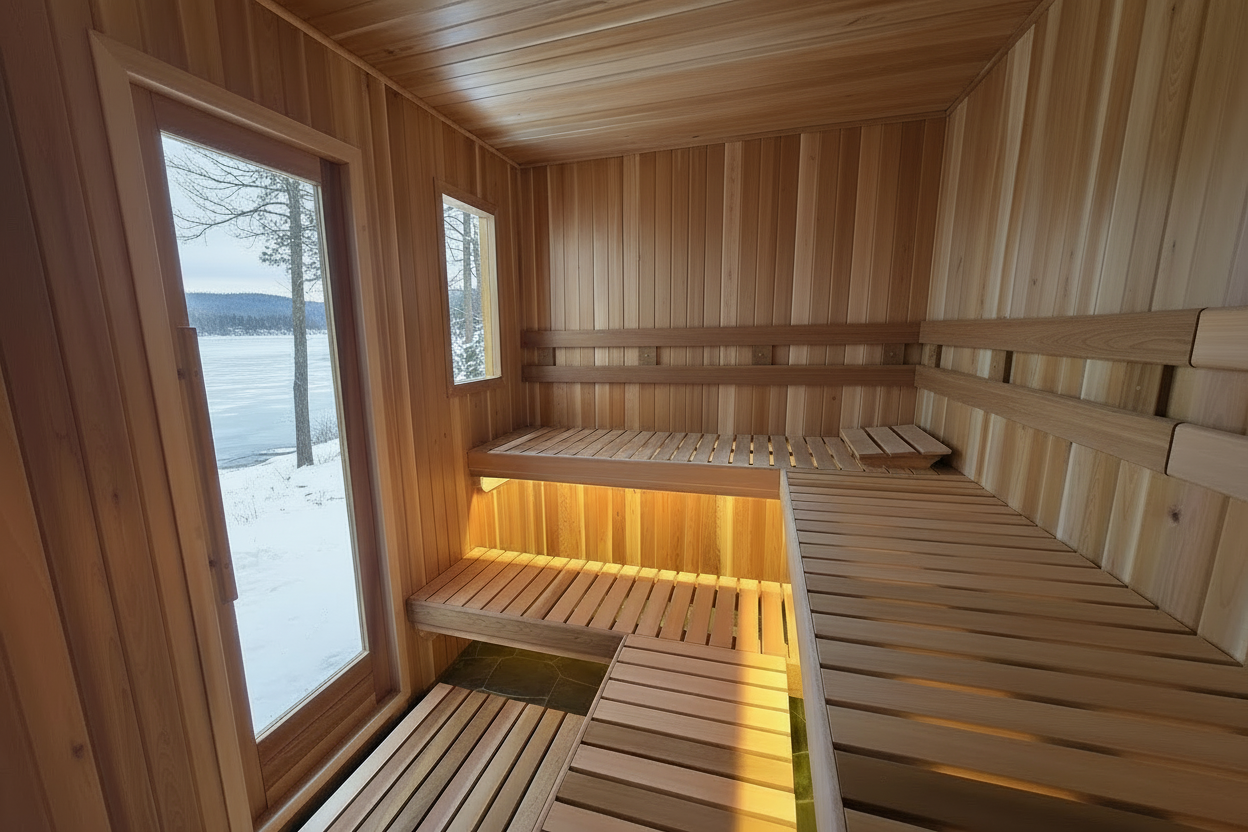Pure Loyly Full cedar- Outdoor Sauna w/ changroom PL612