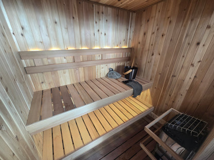 Pure Loyly Full cedar- Outdoor Sauna w/ changroom PL612