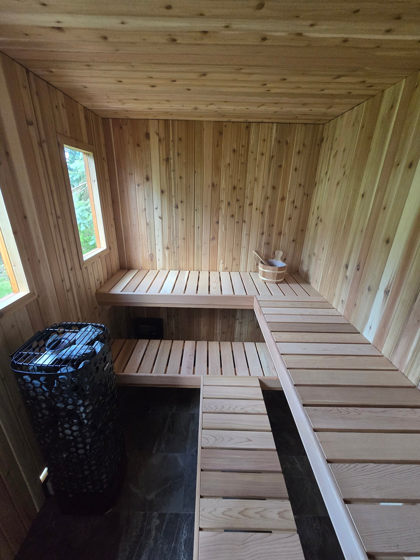 Pure Loyly Full cedar- Outdoor Sauna w/ changroom PL612