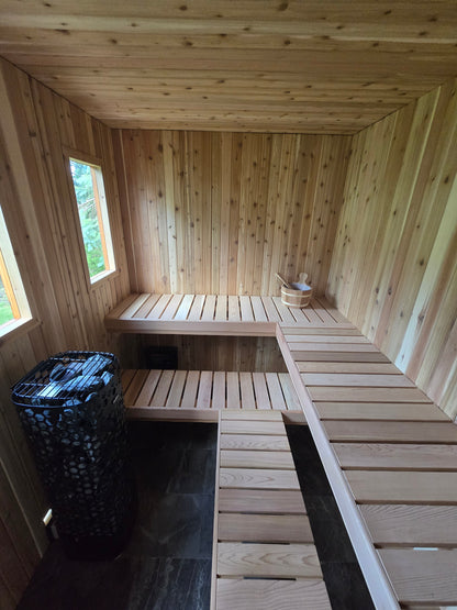 Pure Loyly Full cedar- Outdoor Sauna w/ changroom PL612
