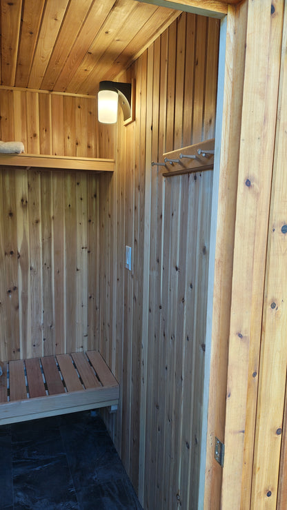 Pure Loyly Full cedar- Outdoor Sauna w/ changroom PL612