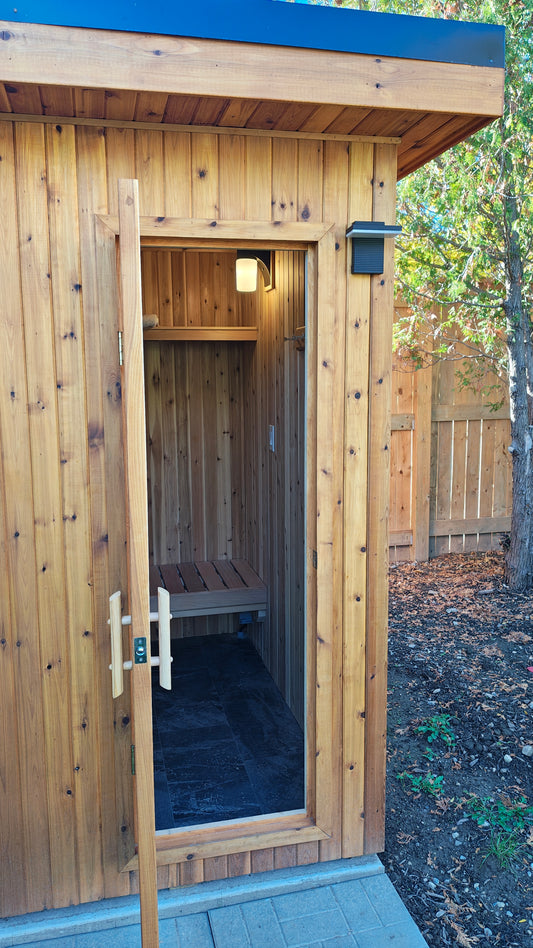 Pure Loyly 6+ Person Outdoor Sauna w/ changroom