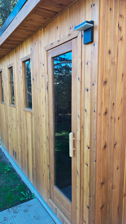 Pure Loyly Full cedar- Outdoor Sauna w/ changroom PL612