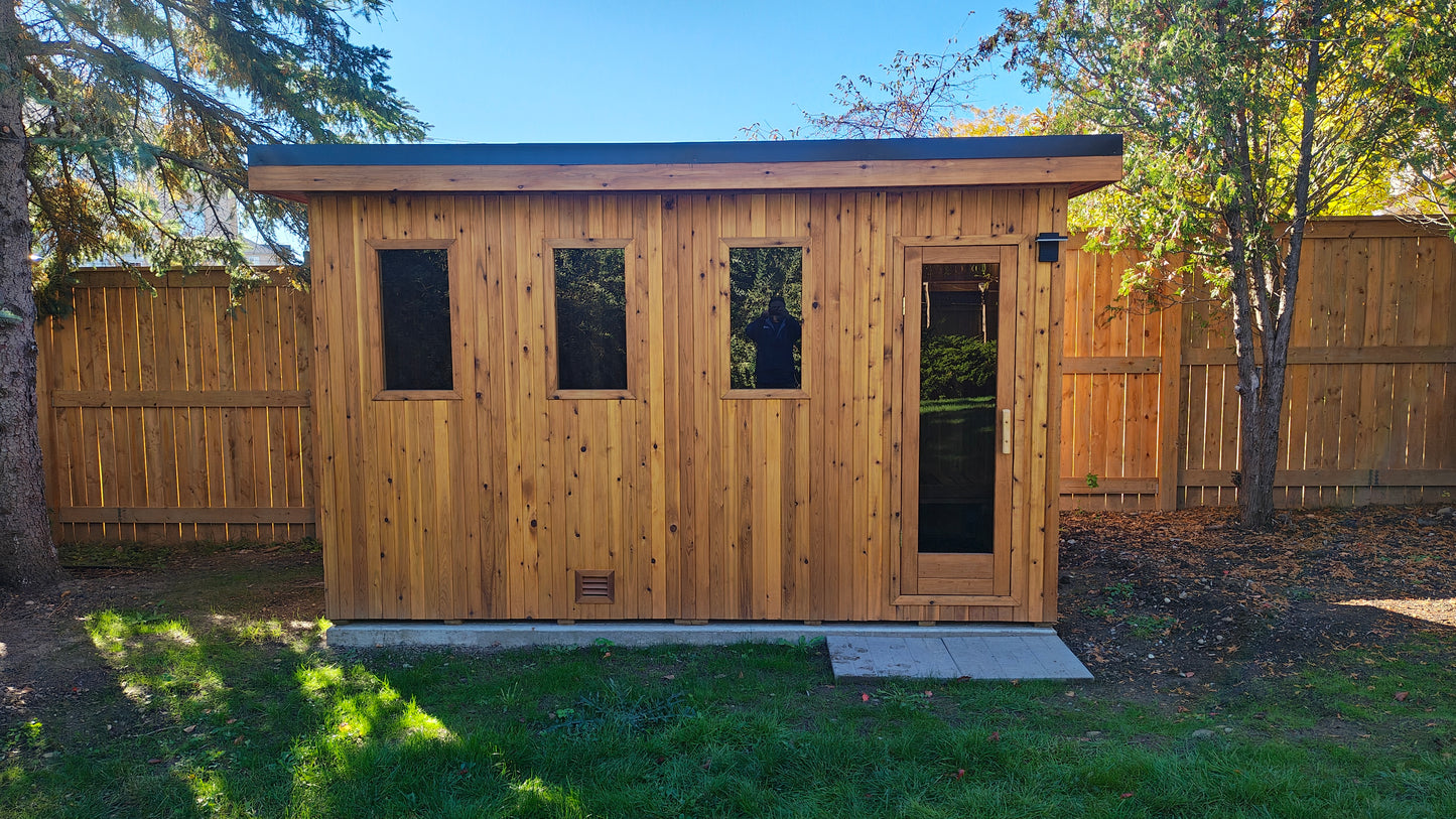 Pure Loyly Full cedar- Outdoor Sauna w/ changroom PL612