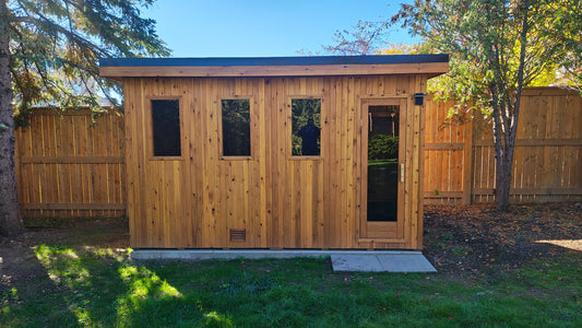 Pure Loyly 6+ Person Outdoor Sauna w/ changroom